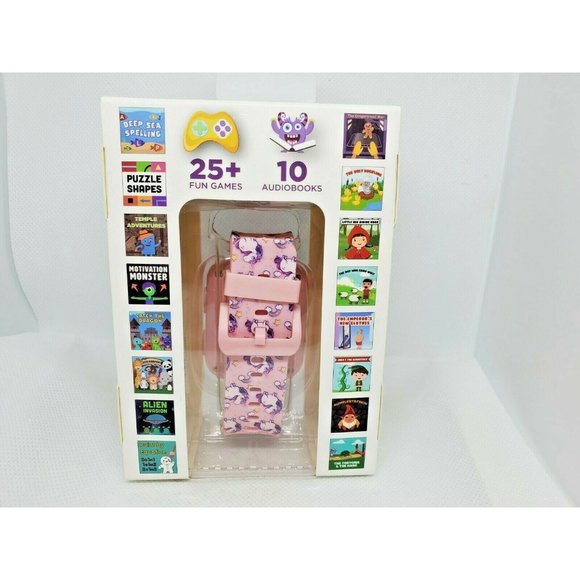 iTech Jr Kids Smartwatch Pink Unicorn Band Audio Book Camera Games Touchscreen - Picture 3 of 7